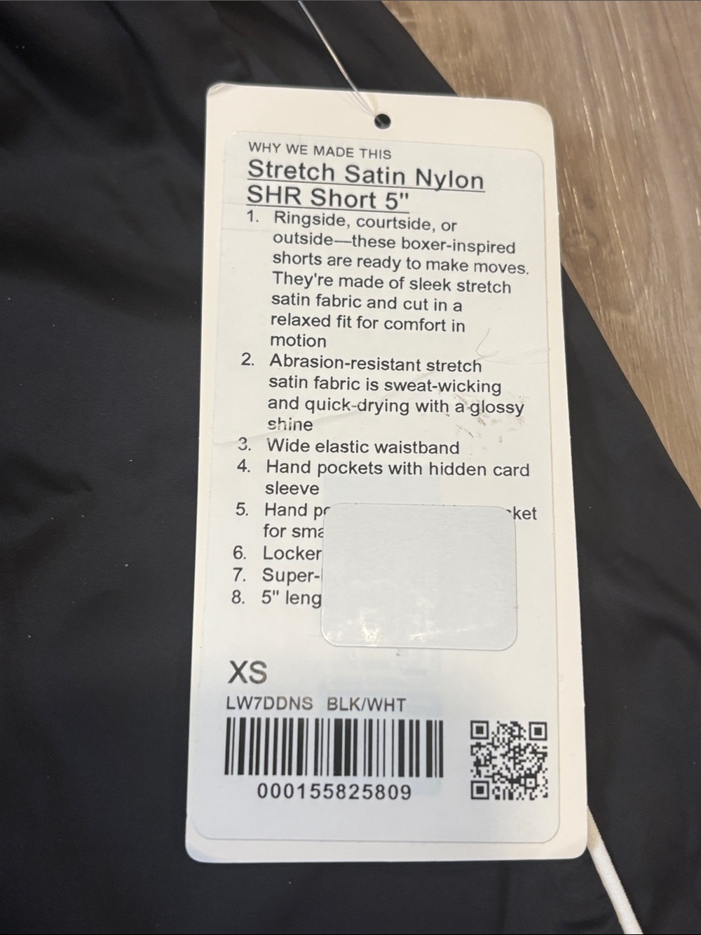 Lululemon Stretch Satin Nylon Super-High-Rise Short 5" in black Size XS - Picture 5 of 16